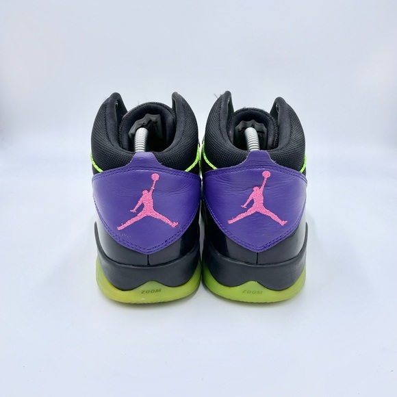 Nike Jordan Prime Flight 616846-018 Purple Black Green Sneakers Men’s Size 8.5 - Picture 6 of 11